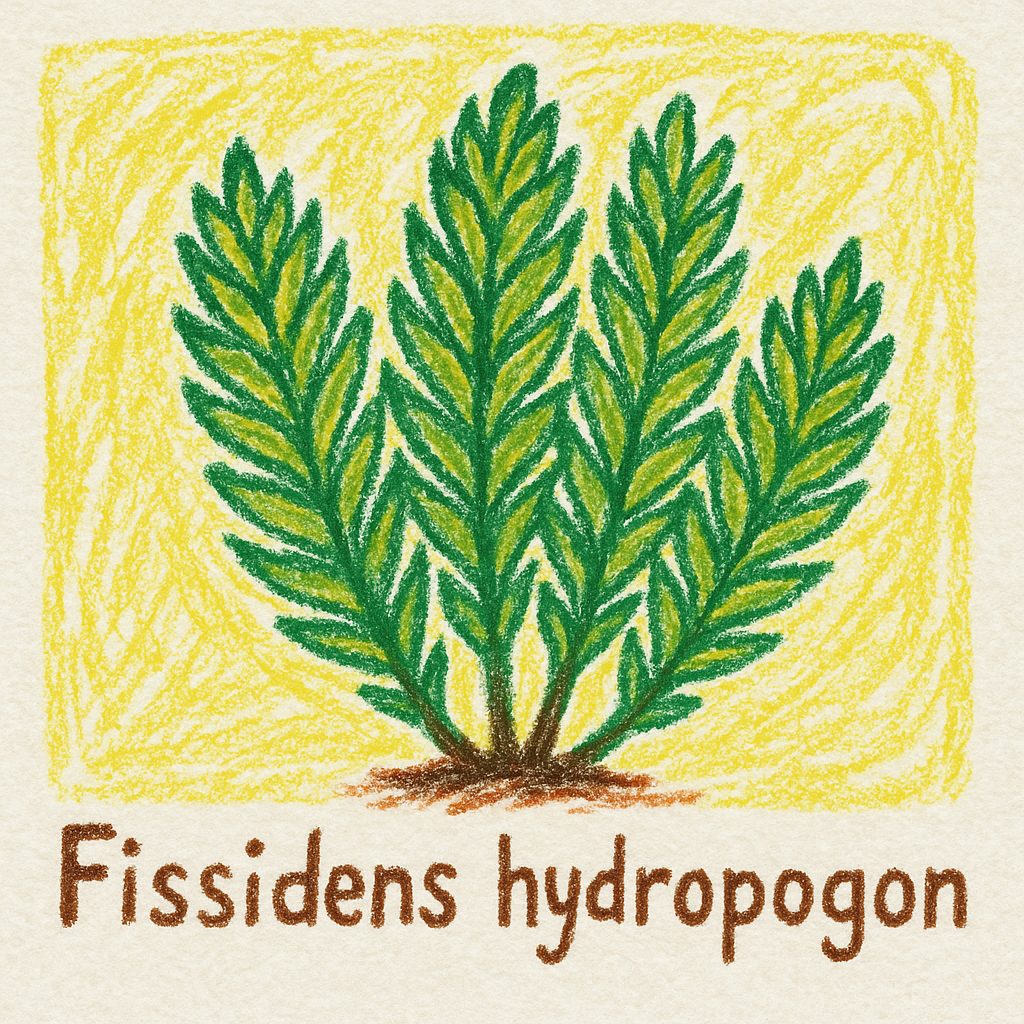 基本情報|ナガレホウオウゴケ(Fissidens hydropogon)