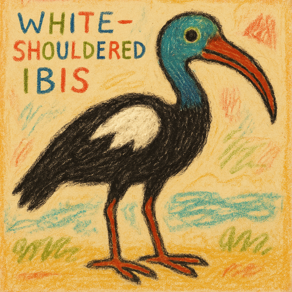 基本情報|カタジロトキ(英名:White-shouldered Ibis)