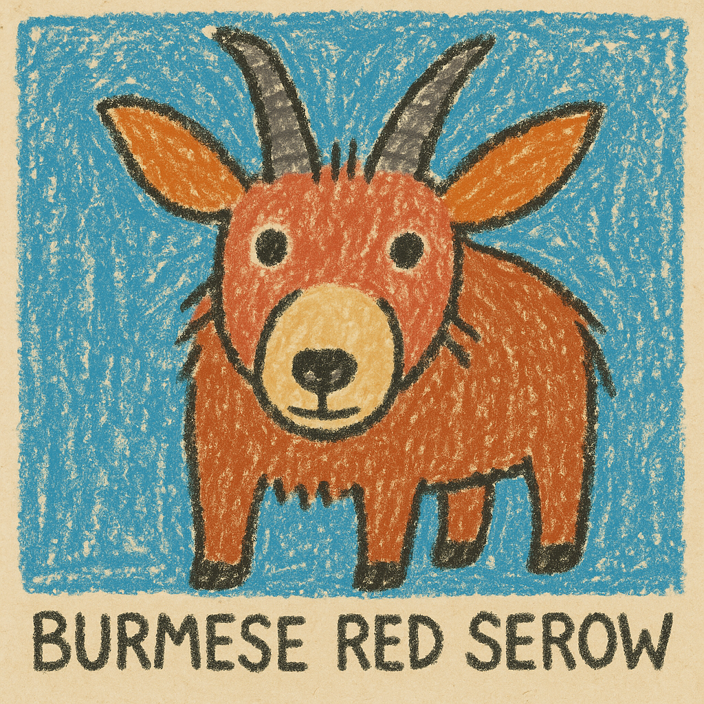 基本情報｜アカカモシカ（英名：Burmese Red Serow）