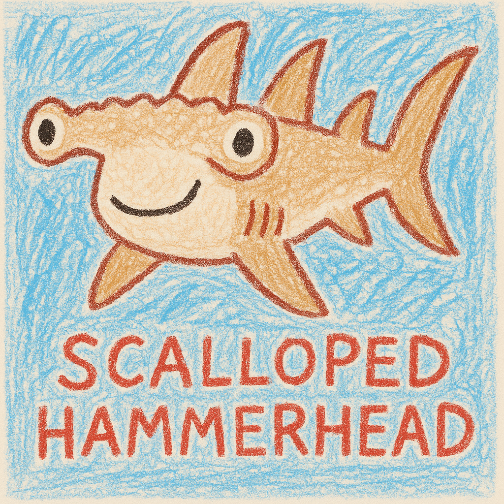 基本情報｜アカシュモクザメ（英名：Scalloped Hammerhead）